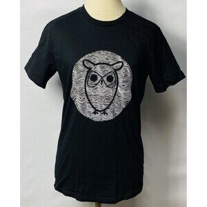 knowledge cotton apparel Mens OWL T-shirt Size S